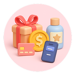 Get real rewards, not points icon